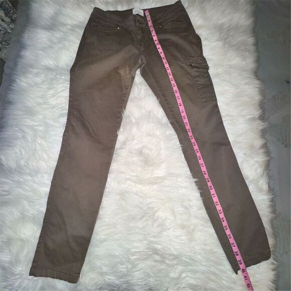 Motivi Women's Brown Straight Leg Cargo Jeans Size 10 Mid Rise - Picture 12 of 16